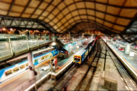 Melbourne Train Station Stock Photos