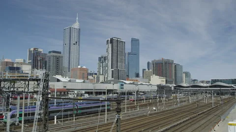 Melbourne Trains Video stock 44793433