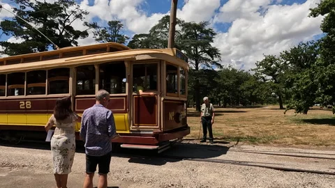 Melbourne Tram 28 Stock Footage 169942262