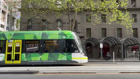 Melbourne Tram Stock Footage 217652126