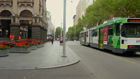 Melbourne Tram Stock Footage 247874538