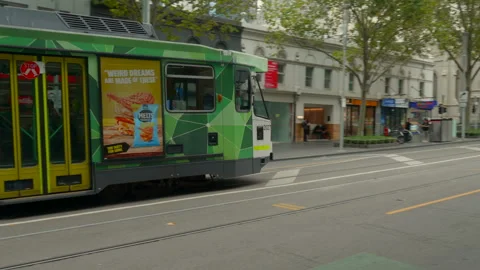 Melbourne Tram Stock Footage 247874633