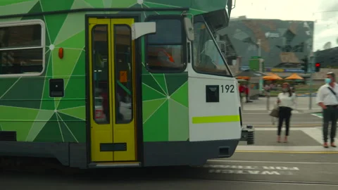 Melbourne Tram Stock Footage 247877942
