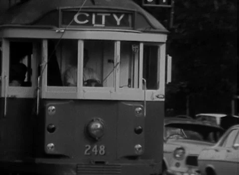 MELBOURNE TRAMS, (VARIOUS) AUSTRALIA (1970) Stock Footage 168599516