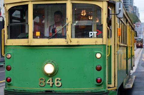 Melbourne tramway network Stockfoto's