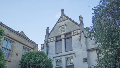 Melbourne University- Old Physics Building in Parkville Stock Footage 87539320