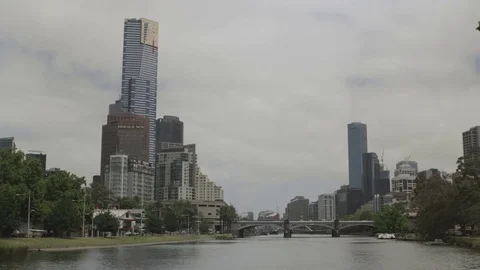 Melbourne Yarra River 4K Stock Footage 72090960