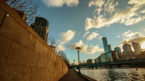 Melbourne Yarra River Stock Footage 51111730