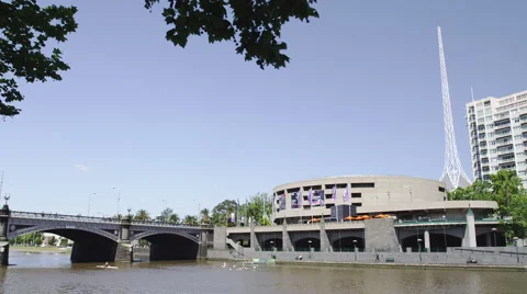 Melbourne Yarra River Scene Stock-Footage 44792916