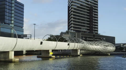Melbourne Yarra River View Video stock 44793295