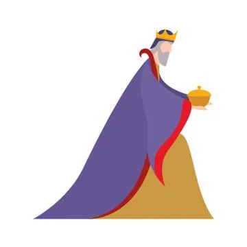 Melchior of happy epiphany day vector design Stock Illustration