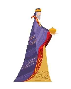 Melchior of happy epiphany day vector design Stock Illustration