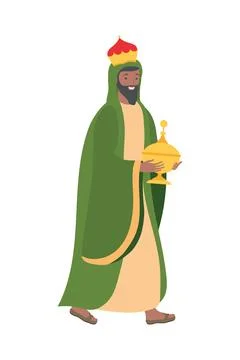 Melchior walking character Stock Illustration