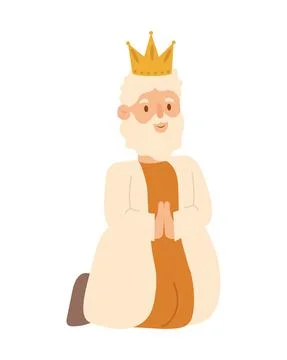 Melchior wise king Stock Illustration