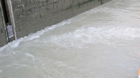 Melk Locks on the Danube River Stock Footage 115902118