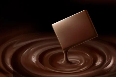 Mellow chocolate bar Stock Illustration