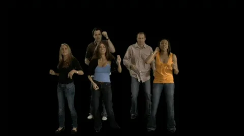 Mellow Dancing Audience Stock Footage 78649