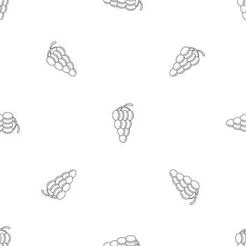 Mellow grape pattern seamless vector Illustrazione stock