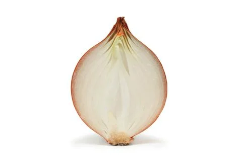 Mellow onions on a white background Stock Photos