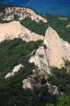 Melnik Earth Pyramids Stock Photos