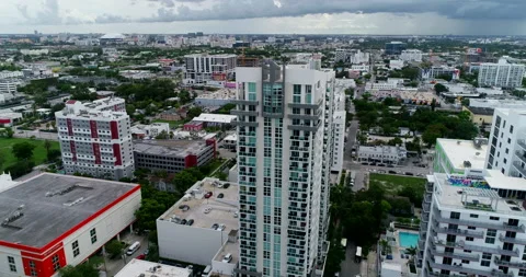 Melo tower in Edgewater Miami, Florida Stock Footage 156973928