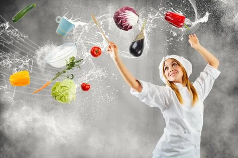 Melody in cooking Stock Illustration
