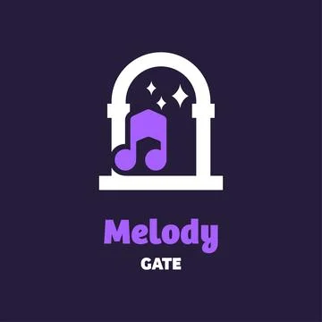 Melody Gate Logo Stock Illustration