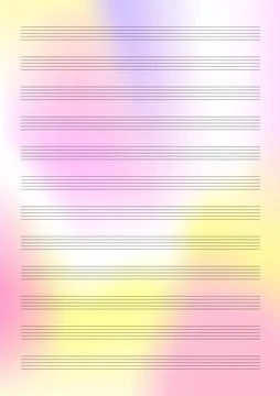 Melody note template. Colorful Abstract background. Stock Illustration