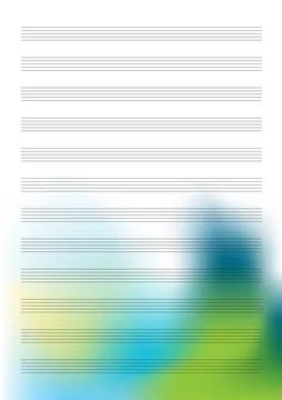 Melody note template. Colorful Abstract background. Stock Illustration