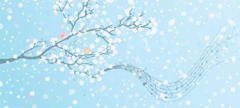 Melody of Spring. Illustrazione stock