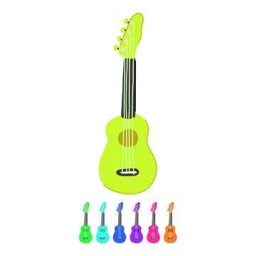 Melody ukulele vector cartoon graphic Illustrazione stock