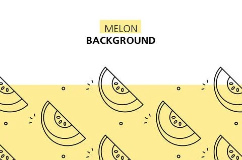 Melon background Stock Illustration