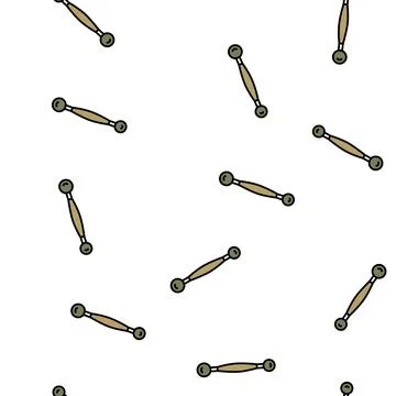Melon baller scoop vector seamless pattern 库存插图