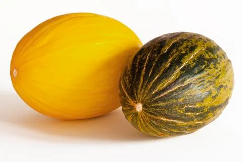Melon - canary and piel de sapo Stock Photos