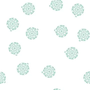 Melon cradle glyph seamless pattern イラスト素材