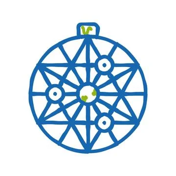 Melon cradle icon doodle illustration Stock Illustration