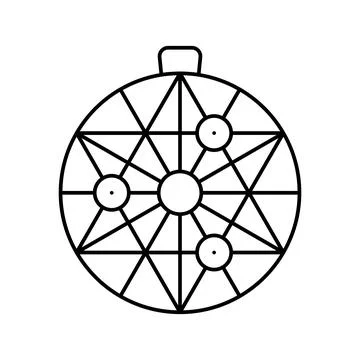 Melon cradle line icon vector illustration Stock Illustration