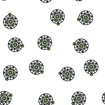 Melon cradle vector seamless pattern Stock Illustration