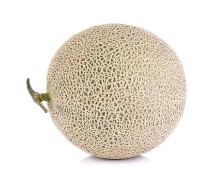 Melon fruit isolated on the white background Stock Photos