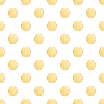 Melon fruit slice seamless pattern background Stock Illustration