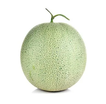 Melon fruit on white background. Stock Photos