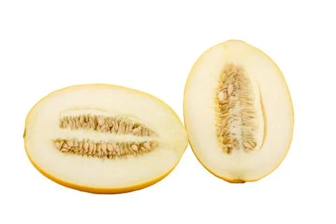 Melon halves Stock Photos