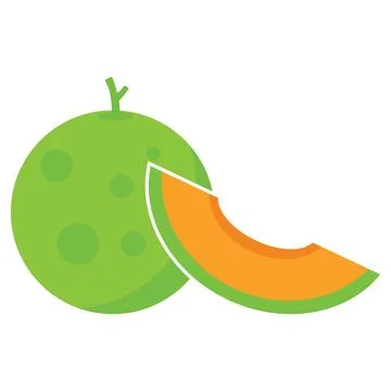 Melon icon vector Stock Illustration