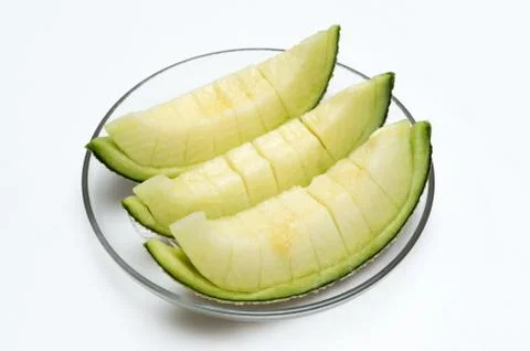 Melon isolated on white background Stock Photos