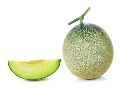 Melon isolated on white background Stock Photos