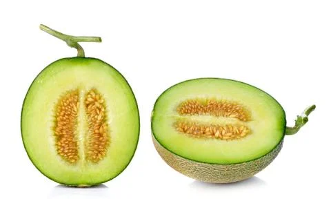 Melon isolated on white background Stock Photos