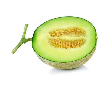 Melon isolated on white background Stock Photos