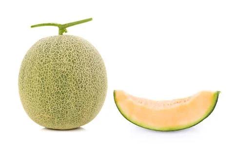 Melon isolated on white background Stockfoto's