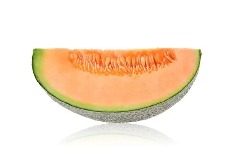 Melon isolated on white background Stock Photos