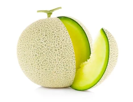 Melon isolated on white background Stockfoto's